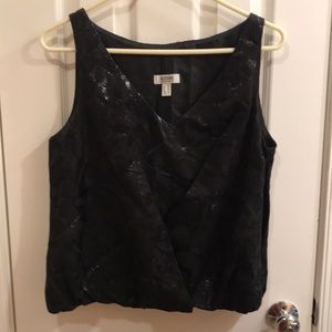 ⚡️FINAL PRICE⚡️ Moschino Cheap And Chic Leaf Sparkle Print Top